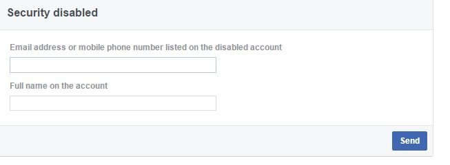 How to recover disabled Facebook Account 