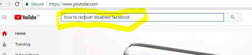 recover disabled facebook account