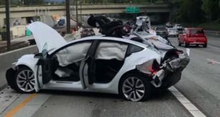 Tesla Model 3 got wrecked